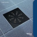 Ver imagem 2 de Ralo Grelha Quadrado Preto 10x10 Abre e Fecha Black Inox 201