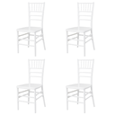 Ver imagem 1 de Kit 4 Cadeiras Tiffany Polipropileno Sala Cozinha Jantar Restaurante Eventos Festas Mercado Cadeiras