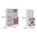 Ver imagem 3 de Cozinha Bella com Máquina de Lavar Lateral Idade Mínima Recomendada 2 Anos Brinquedo Infantil Modern