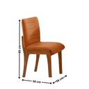 Ver imagem 3 de Conjunto Sala de Jantar Bella Tampo 220cm Laqueado Canto Moeda com Vidro e 8 Cadeiras Bella
