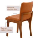 Ver imagem 4 de Conjunto Sala de Jantar Bella Tampo 220cm Laqueado Canto Moeda com Vidro e 8 Cadeiras Bella