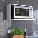 Ver imagem 2 de Nicho de Parede Branco para Microondas Prateleira Funcionale 60x39,5x36cm Cozinha