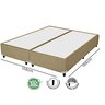 Cama Base Box Queen Size 158x198 Reforçada Direto da Fábrica 38cm Alt:Bege - 1