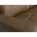 Ver imagem 4 de Sofá de Couro Rubi 3 Lugares com Chaise Esquerda Soft Mel - Mempra Design