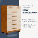Ver imagem 2 de Cômoda New Barcelona 7 Gavetas com Chave Benetil Móveis