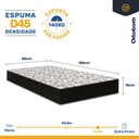 Ver imagem 5 de Cama Box Baú com Colchão de Espuma D45 Ortobom Airtech 150 + Auxiliar Unique Solteiro 88cm