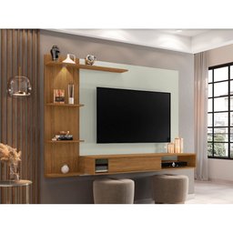 Painel Home Suspenso São Francisco 1.8 para Tv de Até 55 com Porta de Correr Moveis Leão - 1