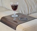 Ver imagem 2 de Kit Bandeija Porta Copos Porta Controle Mdf Braço de Sofá Apoio Suporte Mdf Decoração