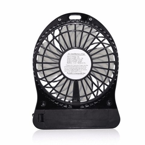 Mini Ventilador Portátil Bateria Recarregável 3 Velocidades Cores P C/bateria