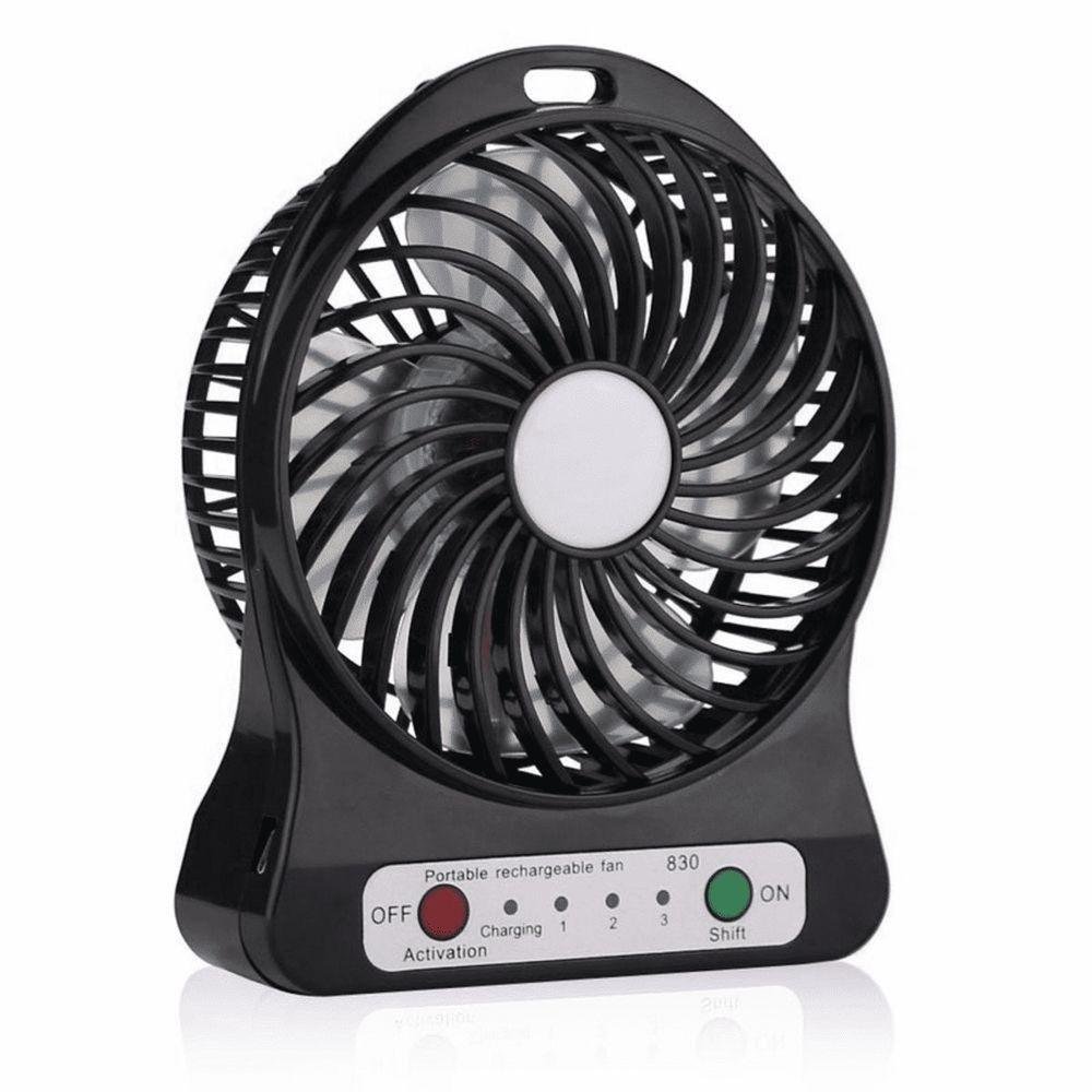 Mini Ventilador Portátil Bateria Recarregável 3 Velocidades Cores P C/bateria - 2