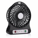 Ver imagem 2 de Mini Ventilador Portátil Bateria Recarregável 3 Velocidades Cores P C/bateria