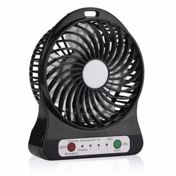 Mini Ventilador Portátil Bateria Recarregável 3 Velocidades Cores P C/bateria - 2