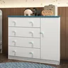Cômoda Infantil 1 Porta e 4 Gavetas Tatá Yescasa - 1