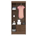 Ver imagem 4 de Guarda Roupa Solteiro Lite 3 Portas Carvalho Oak - Móveis Leão