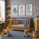 Ver imagem 1 de Kit Quadro Decorativo Infantil Ursinho Avião:20x30/Moldura Mel Vidro Acrílico