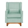Poltrona Aurora Amamentação Balanço - Sala De Estar - Quarto Amamentação Mais Puff Veludo - Estopar  - 4