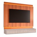 Ver imagem 1 de Rack Bancada com Painel para TV de até 75 com LED Maka Jequitiba-Off White