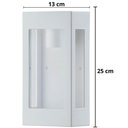 Ver imagem 3 de Conjunto 12 Luminárias Arandelas de Parede Branco Bivolt E27 Lente Transparente Prime Dital