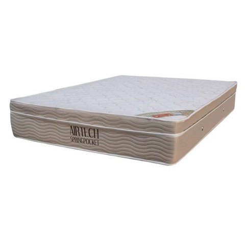 Colchão Casal 138 Ortobom Airtech Spring Pocket D26 Bege 30x138x188