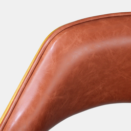 Cadeira de Madeira Viena Encosto Curvado Cor Mel Estofado Facto Premium Terracota - 5