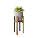 Ver imagem 5 de Kit 2 Suportes para Vaso em Madeira 40cm e 55cm de altura Decorativo