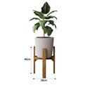 Ver imagem 4 de Kit 2 Suportes para Vaso em Madeira 40cm e 55cm de altura Decorativo