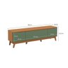 Rack Kappesberg 3 Portas Canela/verde Oliva 180cm - 9
