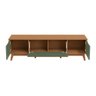 Rack Kappesberg 3 Portas Canela/verde Oliva 180cm - 7