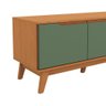 Rack Kappesberg 3 Portas Canela/verde Oliva 180cm - 4