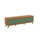 Ver imagem 2 de Rack Kappesberg 3 Portas Canela/verde Oliva 180cm