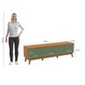 Rack Kappesberg 3 Portas Canela/verde Oliva 180cm - 8