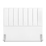 Cabeceira Estofada Casal Carla 140 Cm Corino Branco - 1