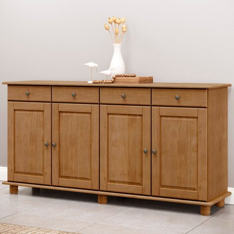 Balcão Buffet Sala de Jantar 169cm 4 Portas 4 Gavetas Rubia F07 - Mpozenato