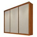 Ver imagem 1 de Guarda Roupa Casal Londres Plus 3 Portas 4 Gavetas Cinamomo Fendi - Novo Horizonte