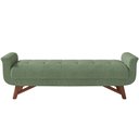 Ver imagem 5 de Kit Cabeceira Cama Box Paris 140 Cm com Puff Recamier Itália P05 Bouclê Oliva - Lyam Decor