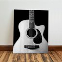 Ver imagem 6 de Kit 3 Quadro Decorativo Música Violão Piano Vinil Moderno 28x20cm