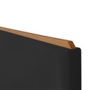 Ver imagem 3 de Cabeceira Cama Box Queen 1,60m Estofada Detalhe em Madeira Java Veludo Preto