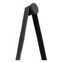 Ver imagem 3 de Kit 3 Ganchos Parede Pendurador Redondo Aluminio Resistente - Preto