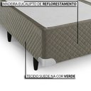Ver imagem 2 de Base Cama Box Herval Imperatore Suede Verde Queen 158X198X39