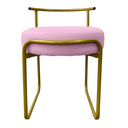 Ver imagem 2 de Banqueta Puff Penteadeira Maquiagem Base de Ferro Corino:rosa Claro