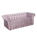 Ver imagem 1 de Namoradeira Chesterfield 186cm Rosê com Capitonê
