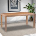 Ver imagem 5 de Mesa Sala de Jantar Cozinha Dumai 220cm Madeira Maciça Walnut Escovado - Gran Belo