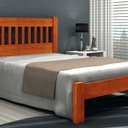 Ver imagem 1 de Cama Queen Size Lisboa de Madeira Maciça Angelim Mel