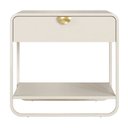Ver imagem 3 de Mesa de Cabeceira 1 Gaveta Luna - Off White