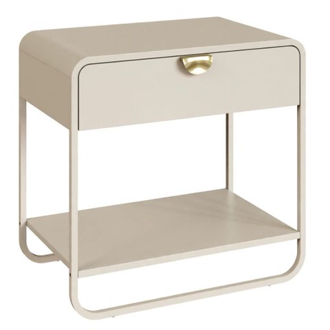Mesa de Cabeceira 1 Gaveta Luna - Off White