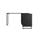 Ver imagem 5 de Mesa para Escritório em L Malbec 3 Nichos 135cm Industrial Yescasa Preto