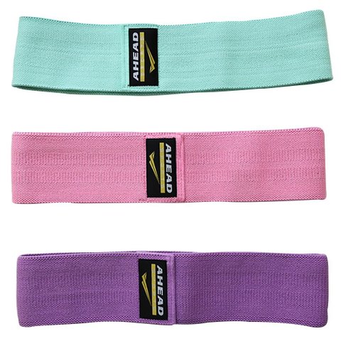 Kit 3 Hip Band para Exercicios de Membros Inferiores As1320