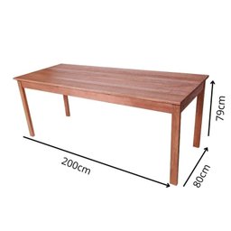 Conjunto Mesa e 2 Bancos em Madeira Maciça Ultron  - 4