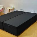 Ver imagem 3 de Box Baú Bipartido King 96 Blindado na Chapa de Madeira - (203x193x42) - Suede Preto