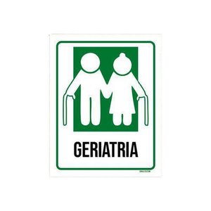 Kit 3 Placas Sinalização Hospitalar Geriatria
